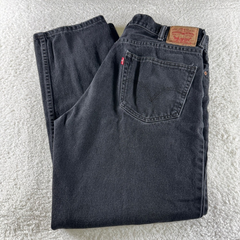 VTG Y2K 2000s Levi's 550 Relaxed Fit Straight Leg Red Tab Denim Jeans 38x32